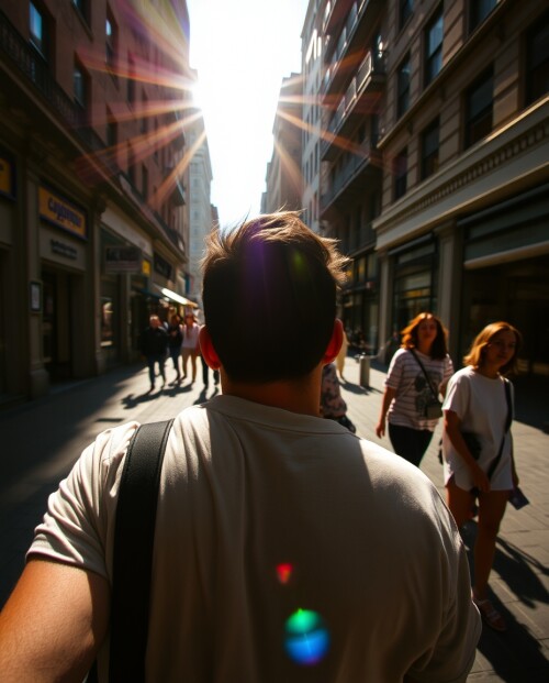 High-angle-candid-street-photograph-vibrant-iridescent-colors-bright-lens-flare-elevated-urban-scene-spontaneous-moment.jpg