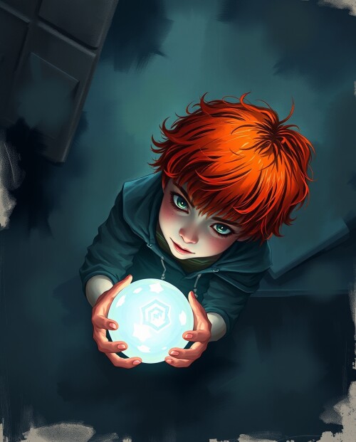 Overhead-birds-eye-view-complementary-epic-colors-misty-atmosphere.-Rough-dynamic-digital-sketch-with-loose-painterly-strokes.-Child-with-freckles-red-hair-uses-a-glowing-orb.-Rich-textures-dramatic-l.jpg